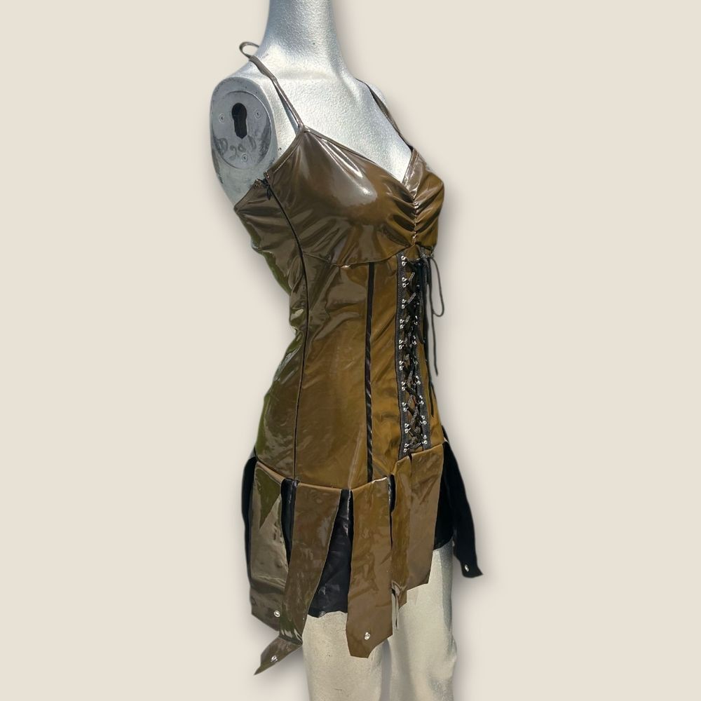 🌼4/$30 Levene Viking Steampunk Green Black Cosplay Costume
